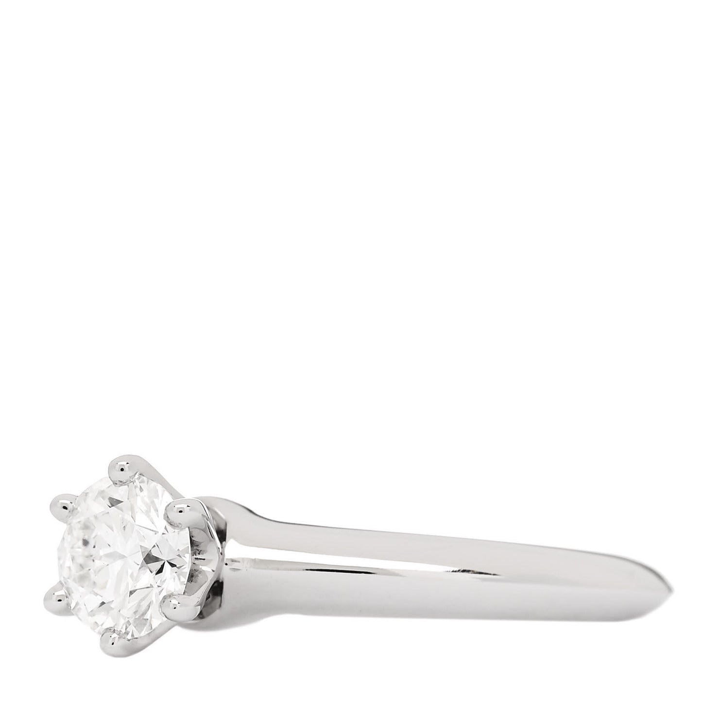 Platinum Diamond .52ct Solitaire Engagement Ring 48 4.5