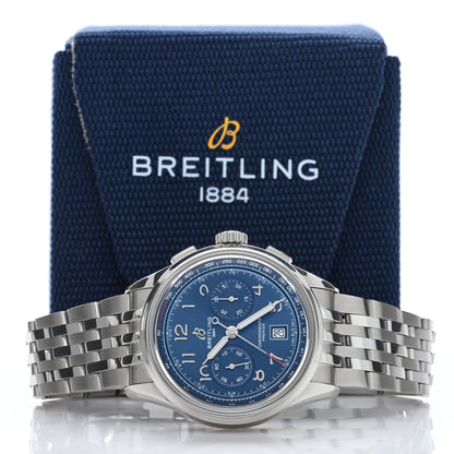 Breitling Stainless Steel 42mm Premier B01 Chronograph Automatic Watch Blue AB0145171C1A1 6 of 6