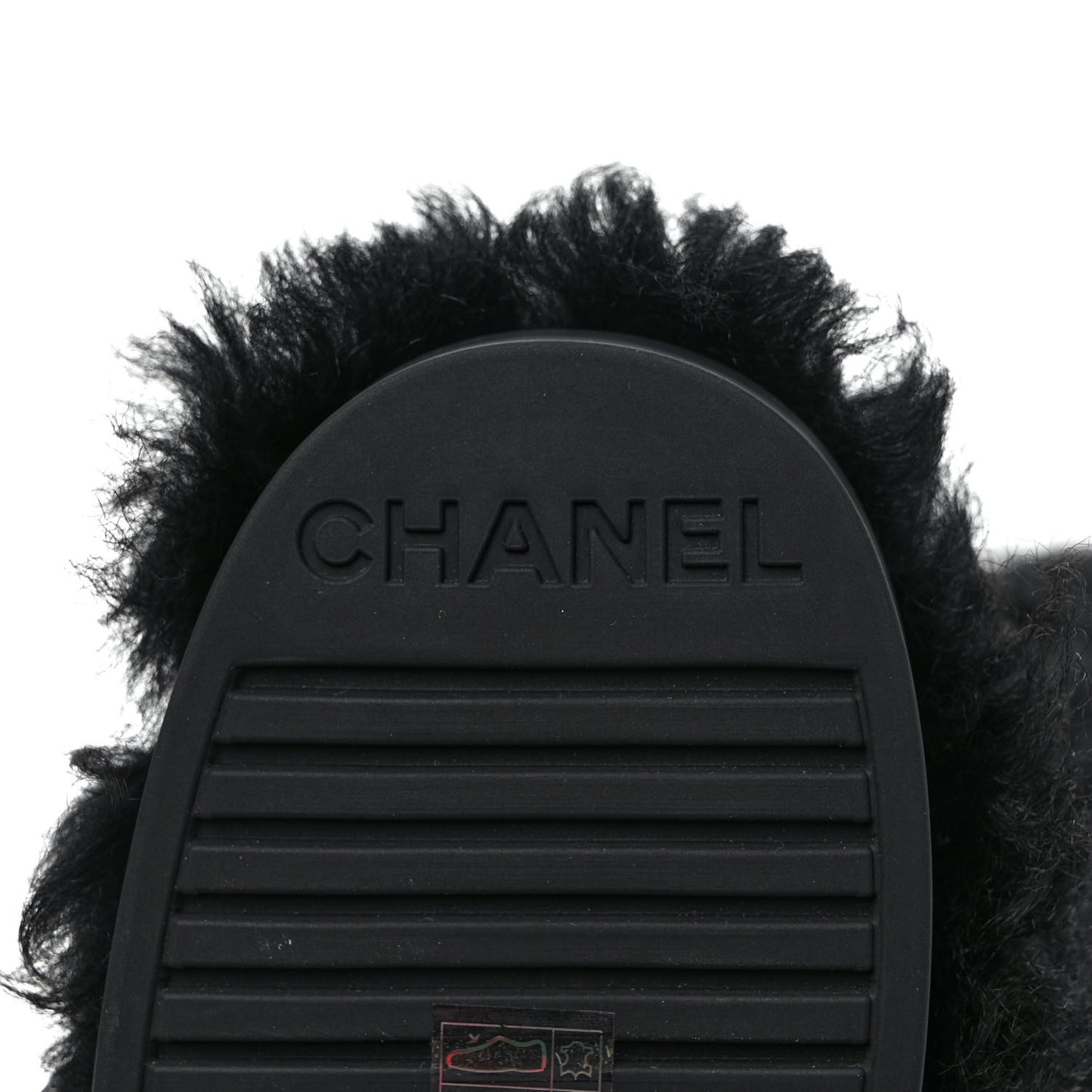 Shearling Sheepskin High Boots 36 Black