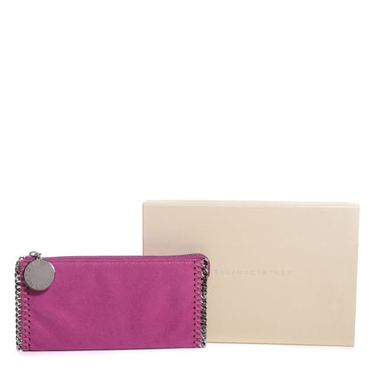 Stella McCartney Faux Leather Shaggy Deer Falabella Zip Wallet Pink 7 of 9