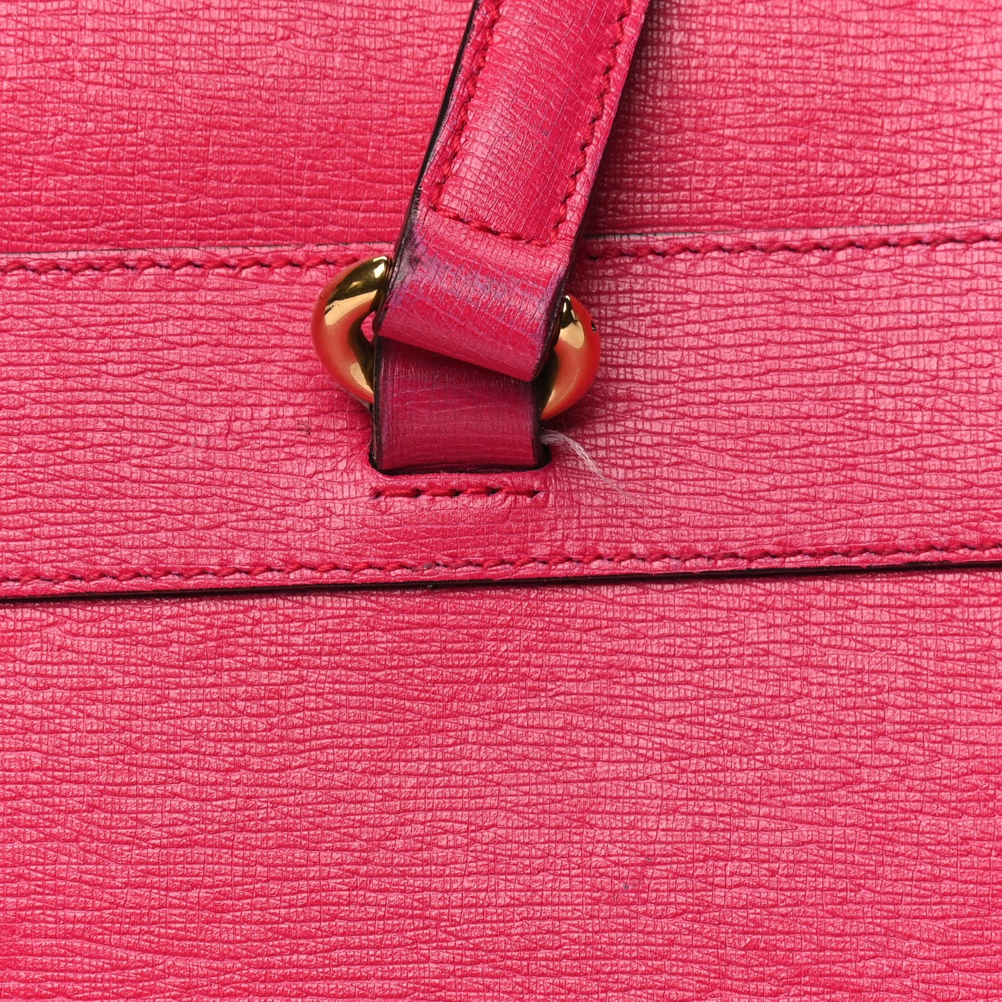 Textured Calfskin Medium Bright Bit Tote Shocking Pink