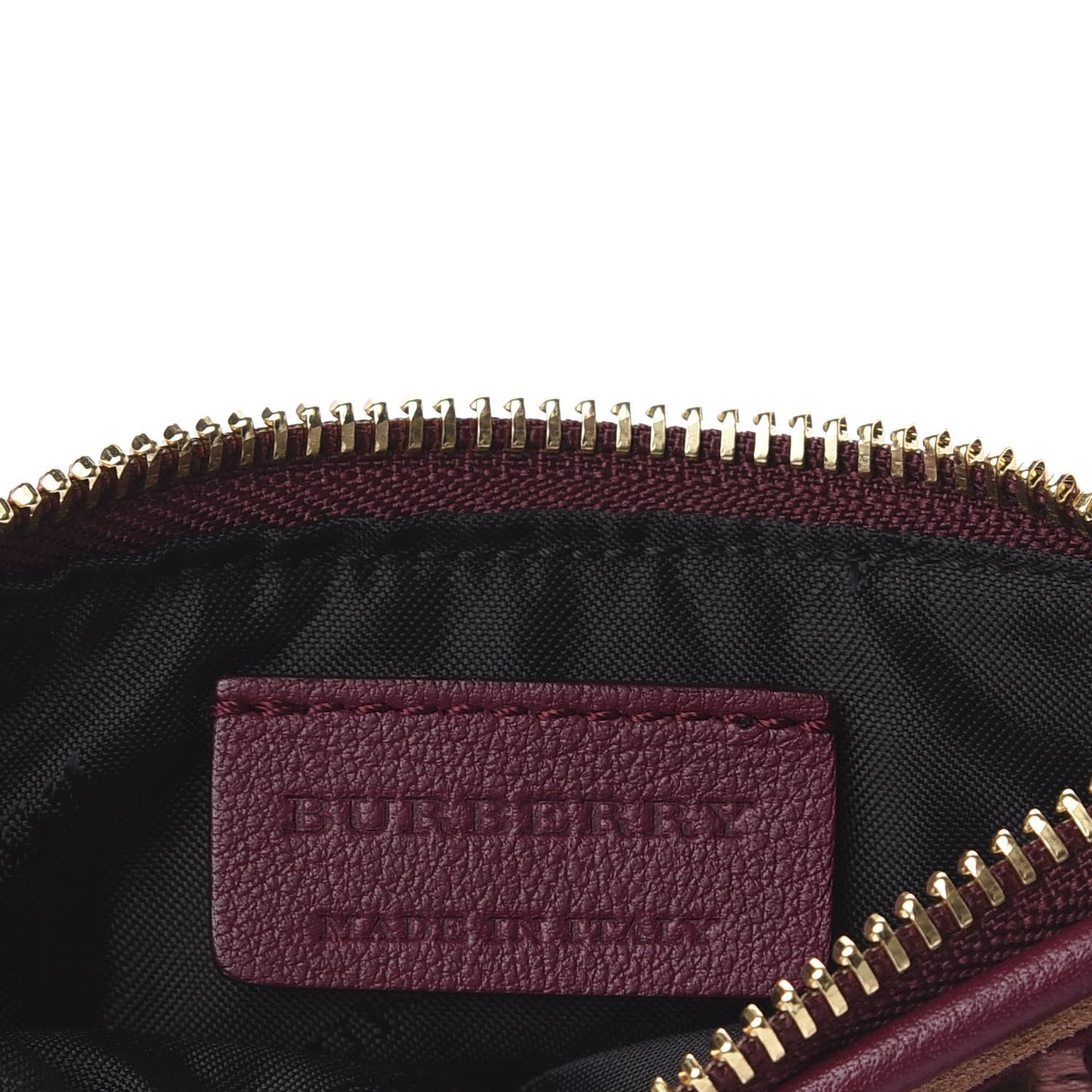 Suede Mirror Embroidered Key Pouch Multicolor