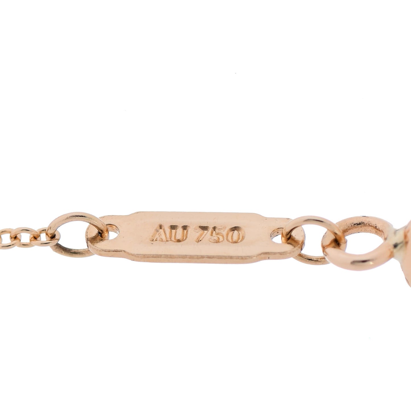 18K Yellow Gold Large T Smile Pendant Necklace