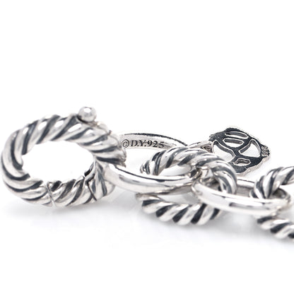 David Yurman Sterling Silver 10mm Medium Oval Link Bracelet 5 of 6