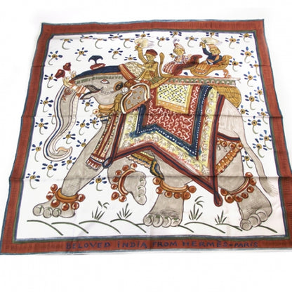 Hermes Silk Beloved India Scarf 1 of 4