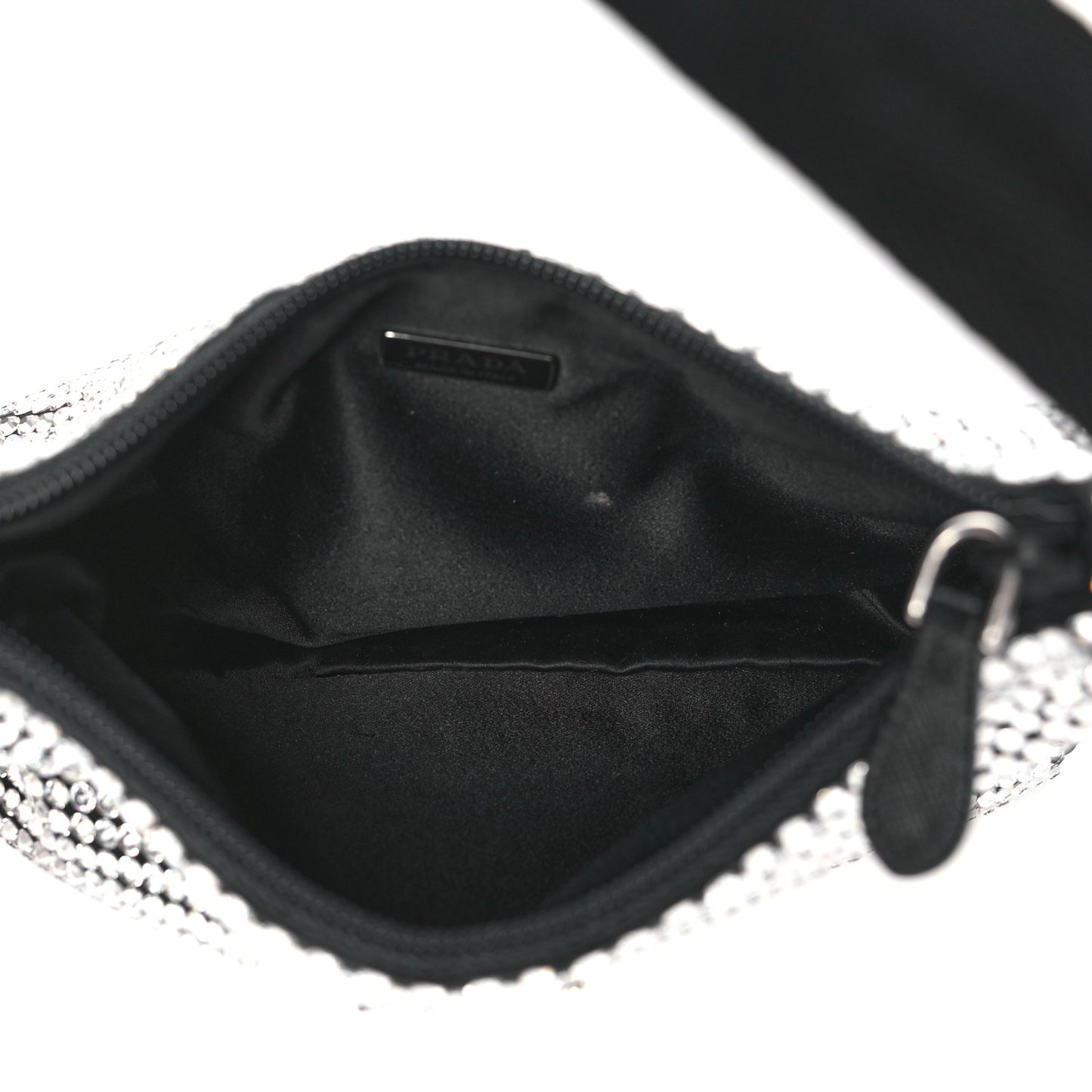 Satin Crystal Mini Re-Edition 2000 Bag Cristal