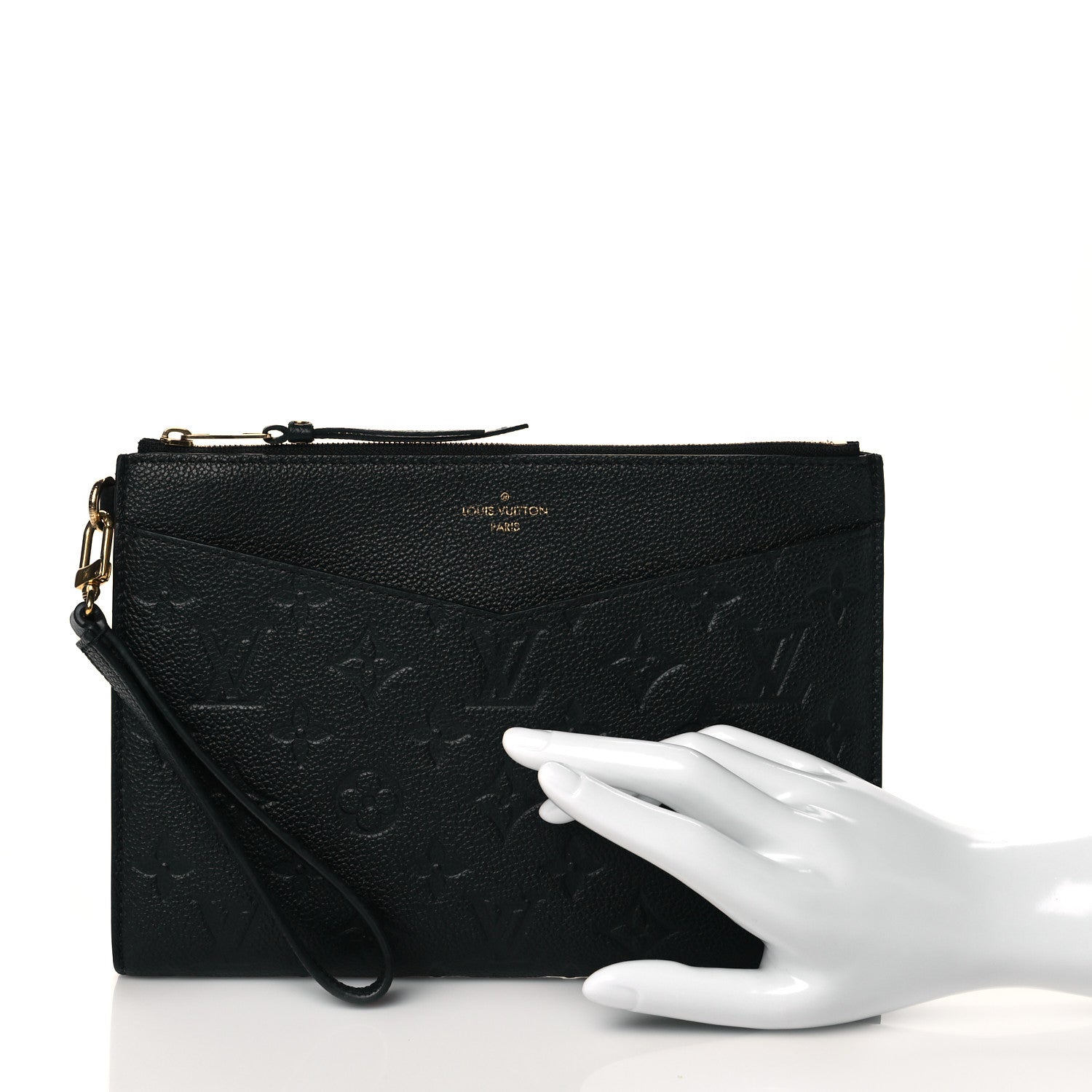 Louis Vuitton Empreinte Pochette Melanie MM Black 2 of 7