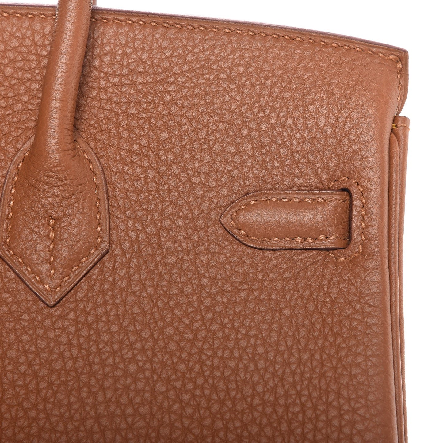 Togo Swift Officier Birkin 25 Gold Ambre