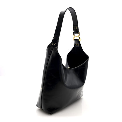 Chloe Shiny Calfskin Small Marcie Hobo Bag Black 3 of 9