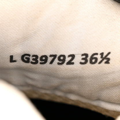 Chanel Fabric Laminated Calfskin Stretch CC Sneakers 36.5 White Silver 8 of 10