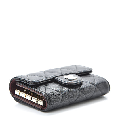 Chanel Caviar Quilted Classic 4 Key Holder Wallet Black 4 of 10