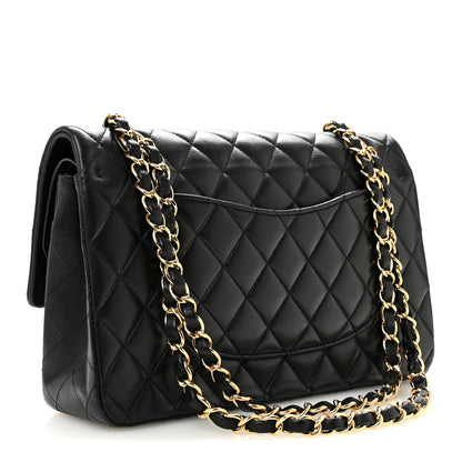 Chanel Lambskin Quilted Medium Double Flap Black 3 of 13