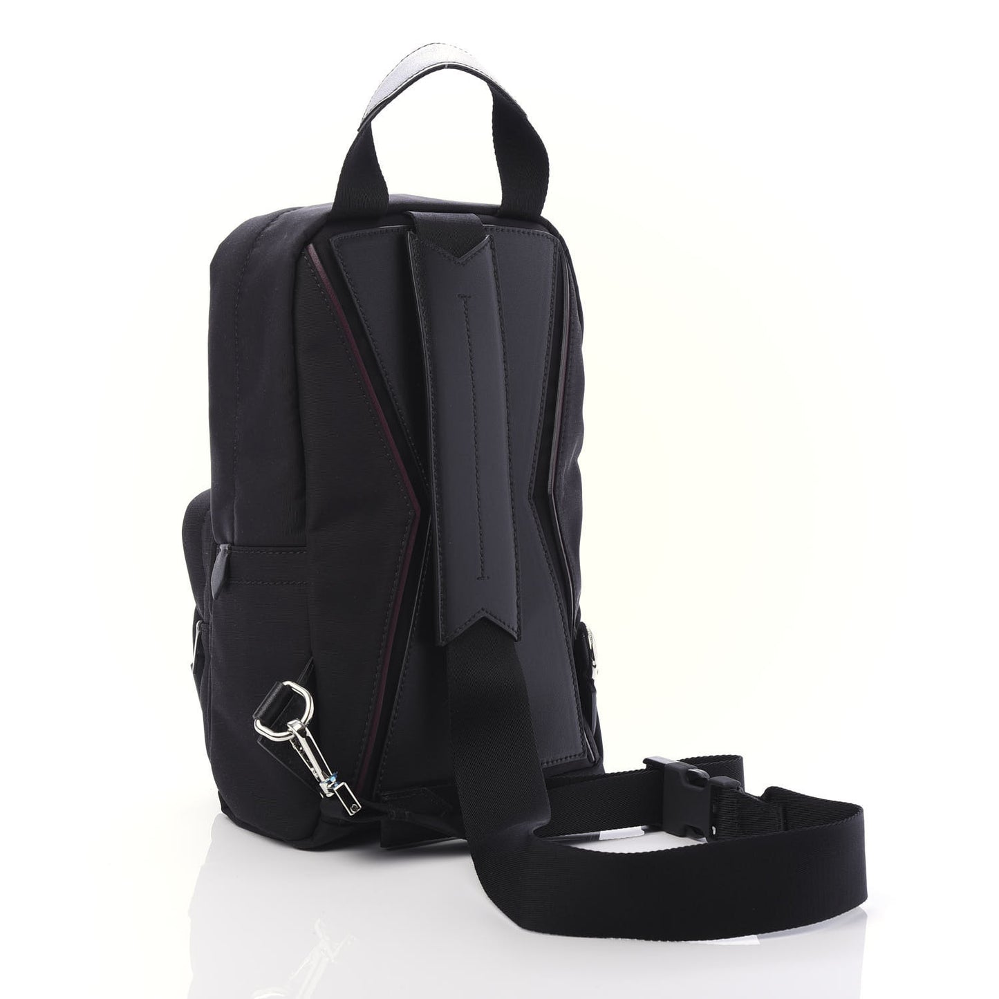 Nylon Small Downtown Sling Bag Black