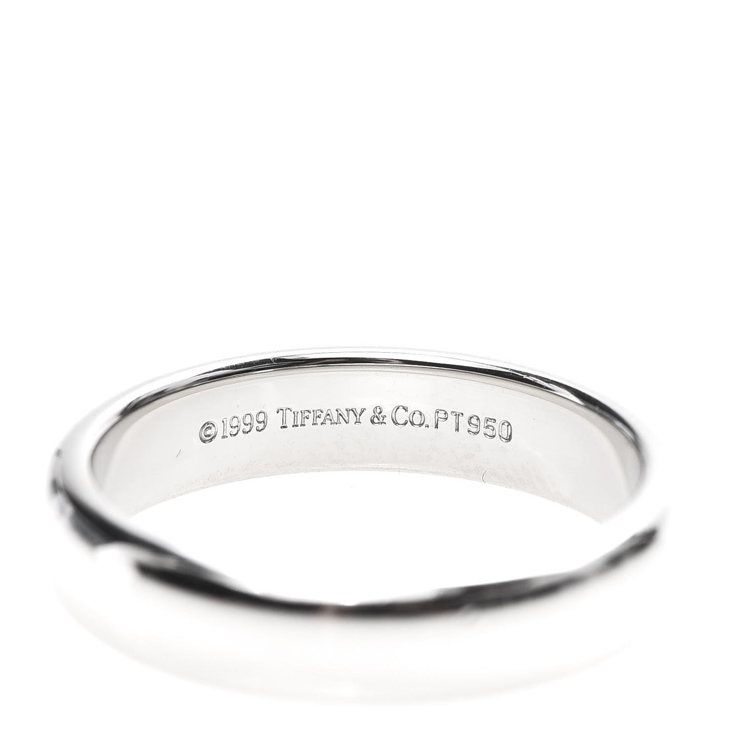 Platinum 4.5mm Classic Wedding Band Ring 56 7.5