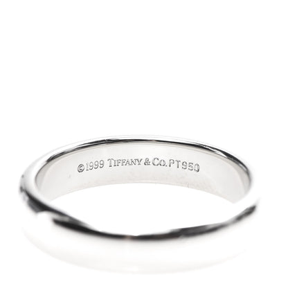 Tiffany Platinum 4.5mm Classic Wedding Band Ring 56 7.5 4 of 4