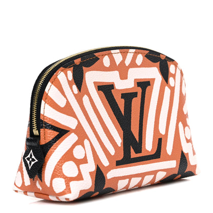 Louis Vuitton Monogram Giant Crafty Cosmetic Pouch Creme Caramel 3 of 6