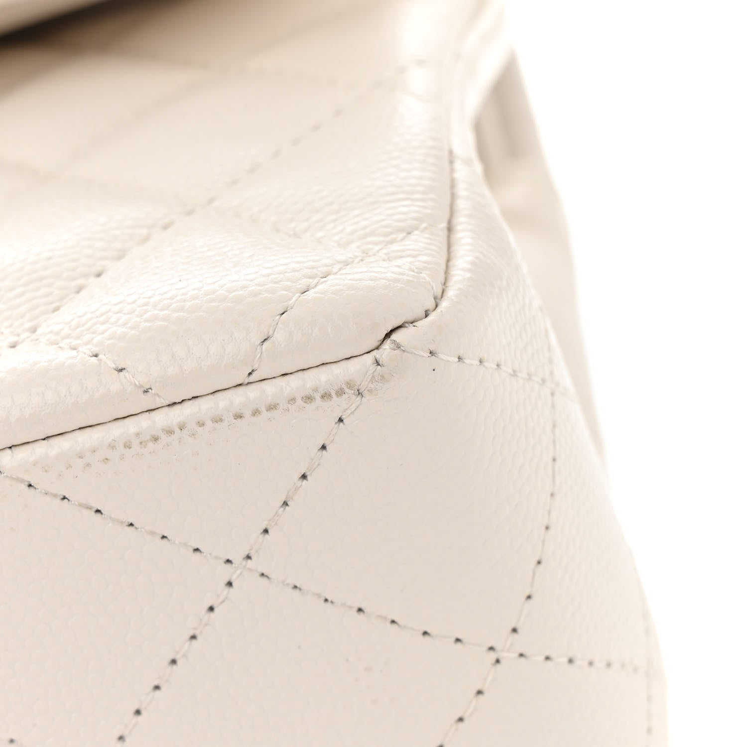Chanel Caviar Quilted Small Double Flap White 11 of 13