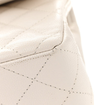 Chanel Caviar Quilted Small Double Flap White 11 of 13
