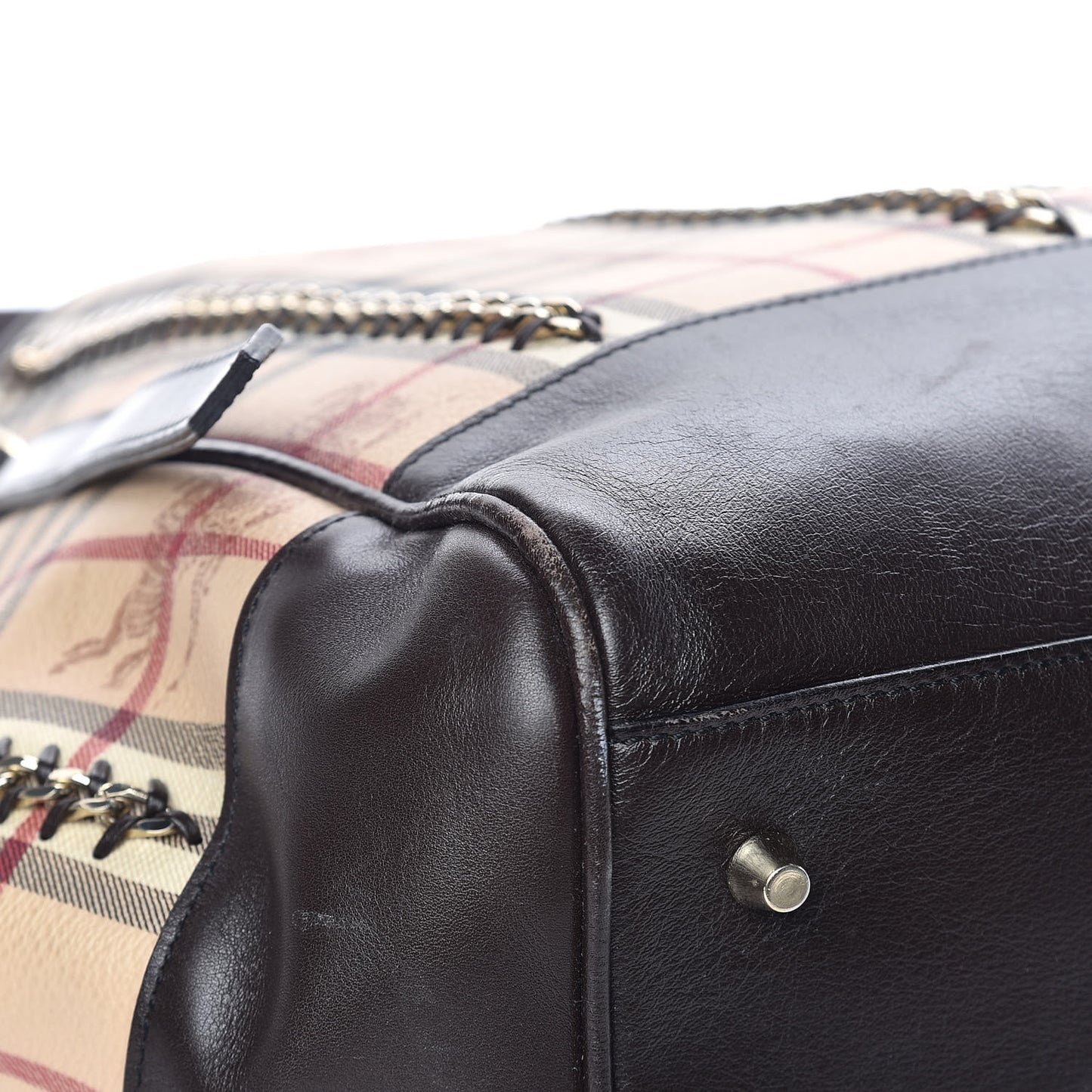 Haymarket Check Small Lawrence Tote Chocolate