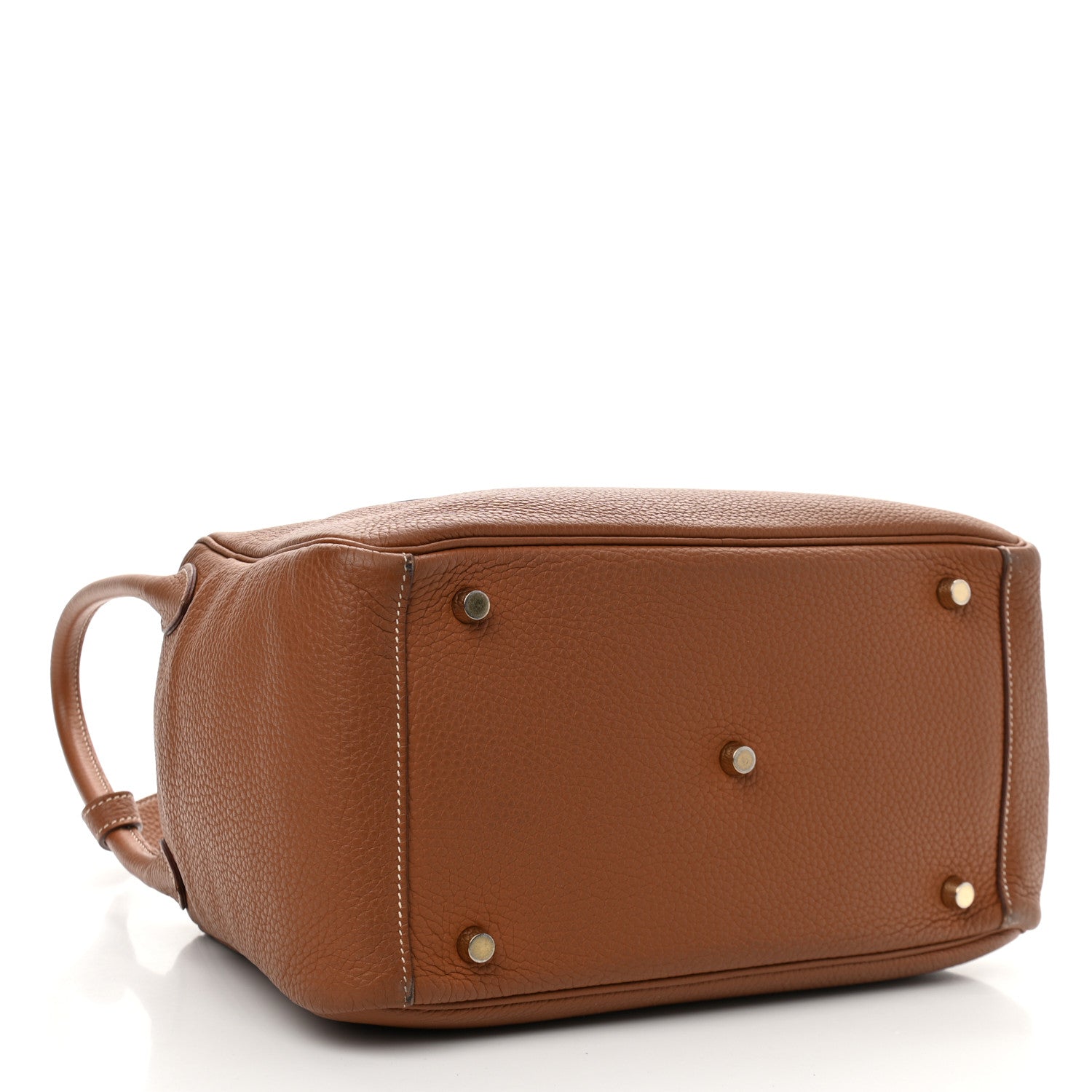 Hermes Taurillon Clemence Verso Lindy 30 Gold Rouge Tomate 3 of 9