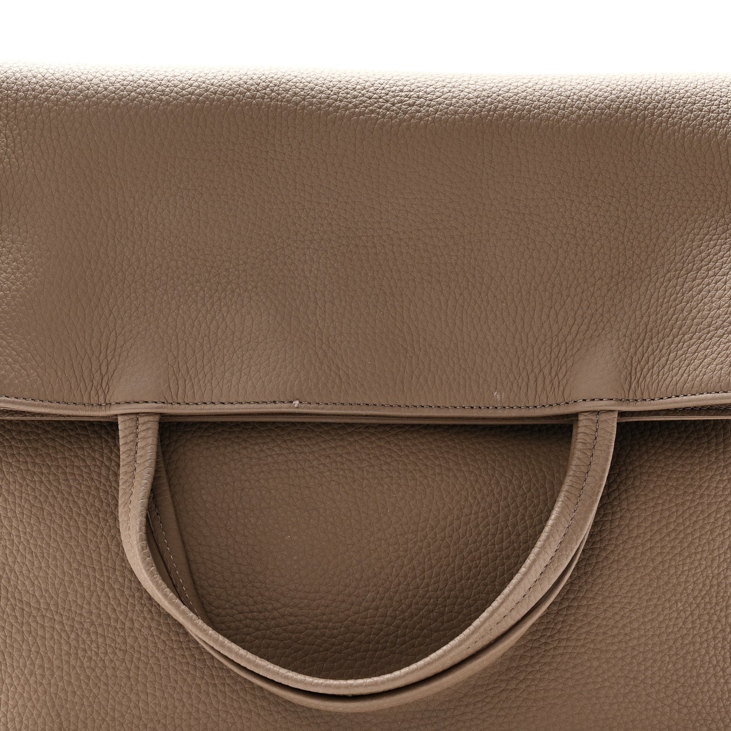 The Row Matte Grained Calfskin Everett Tote  Dove Grey 7 of 9
