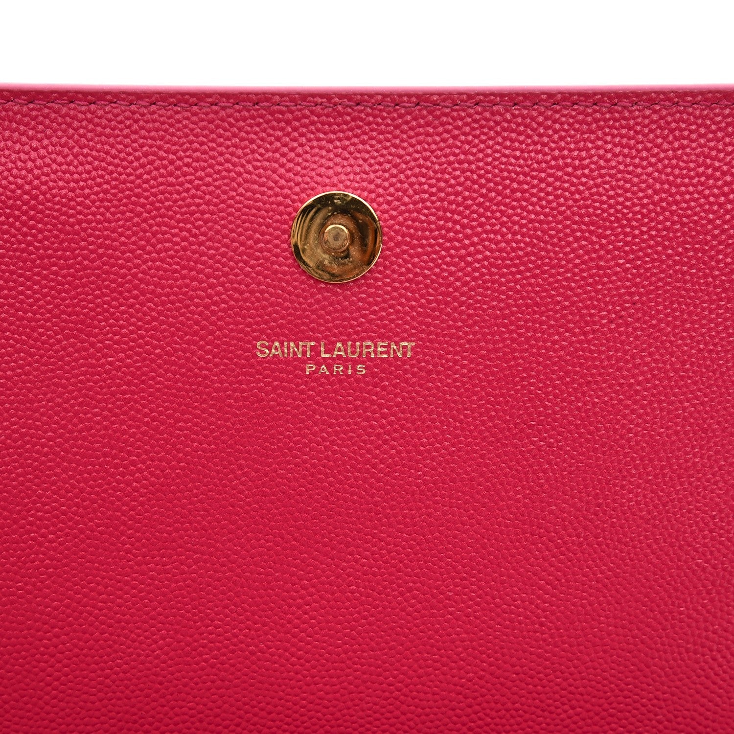 Saint Laurent Grain De Poudre Classic Monogram Kate Clutch Lipstick Fuchsia 6 of 7