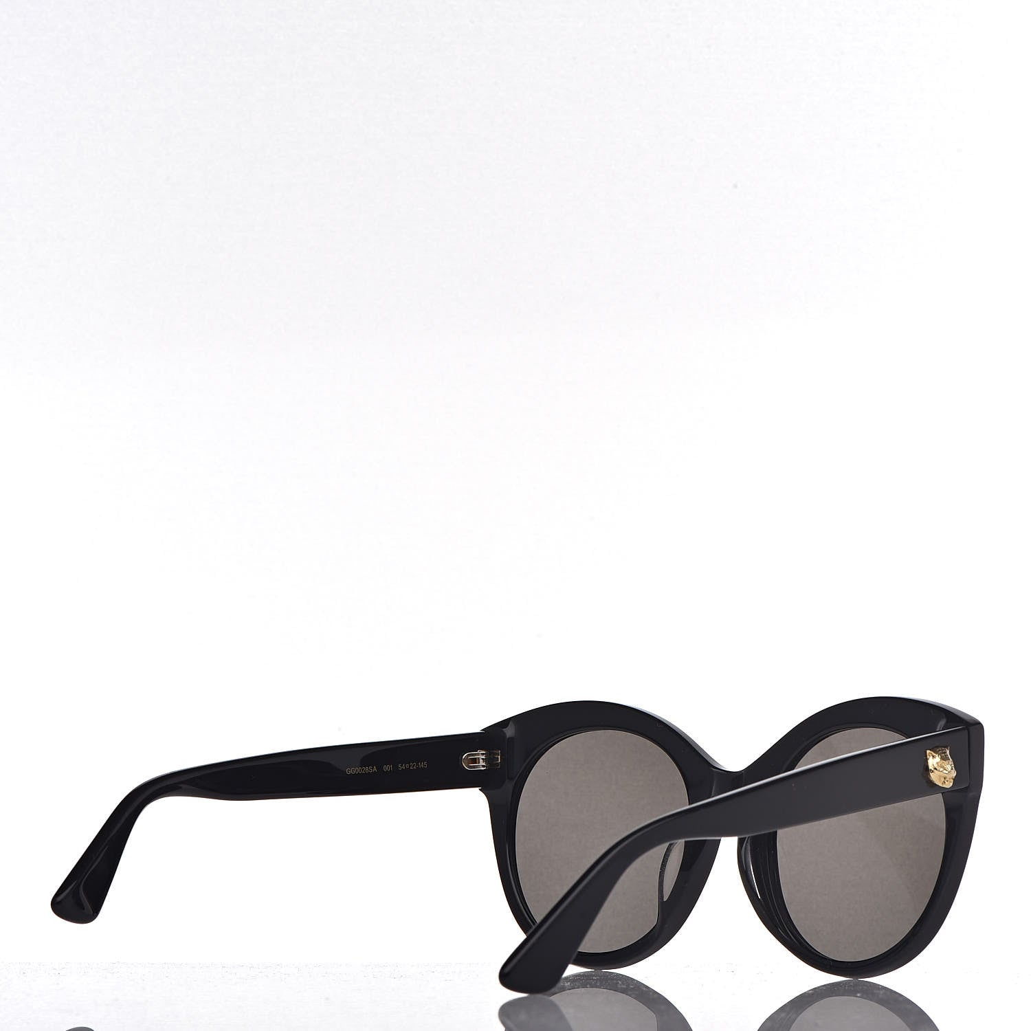Gucci Round GG Sunglasses GG0028SA Black 7 of 18