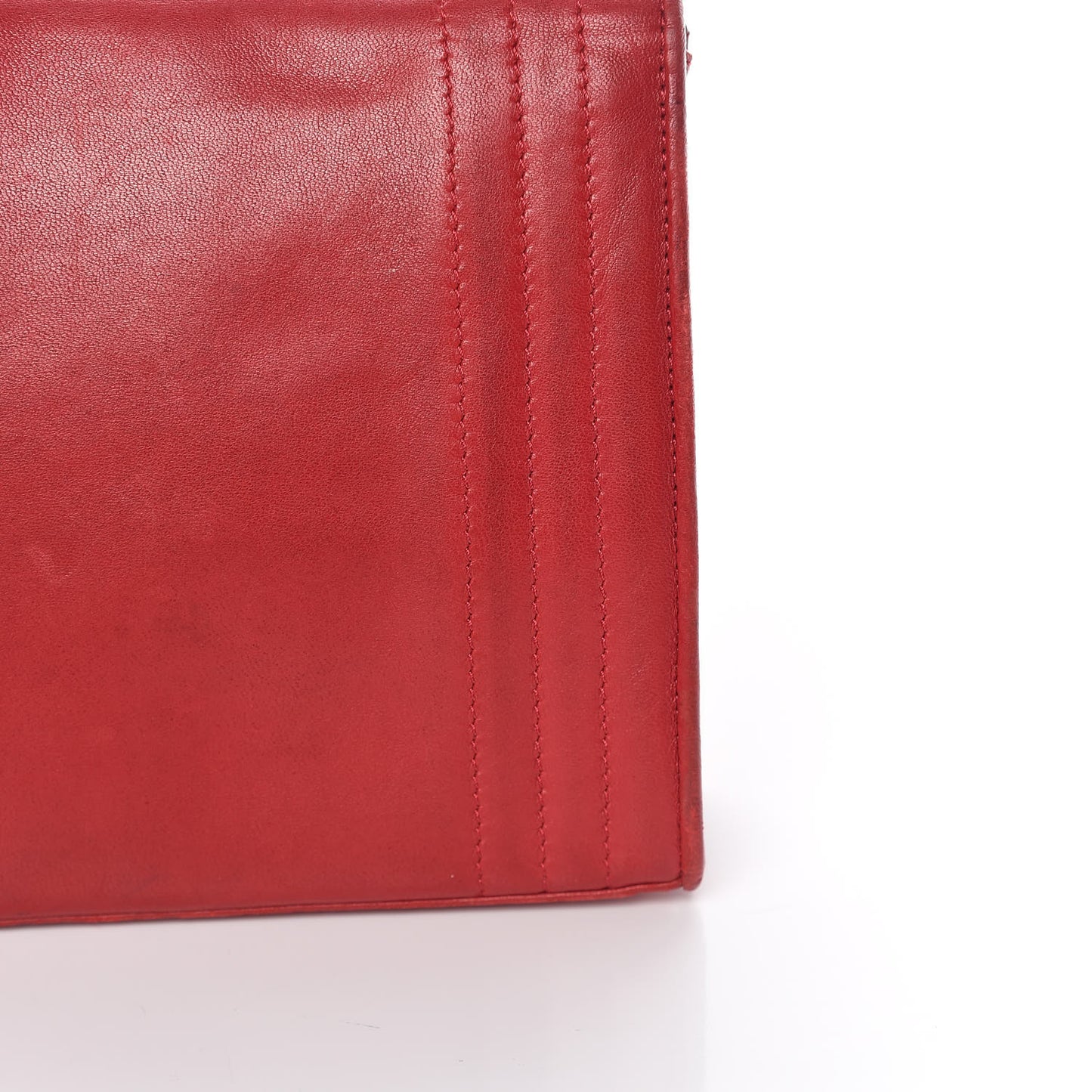 Lambskin CC Envelope Single Flap Red
