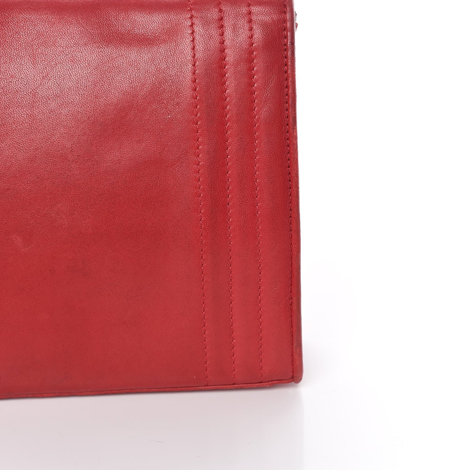 Chanel Lambskin CC Envelope Single Flap Red 20 of 25