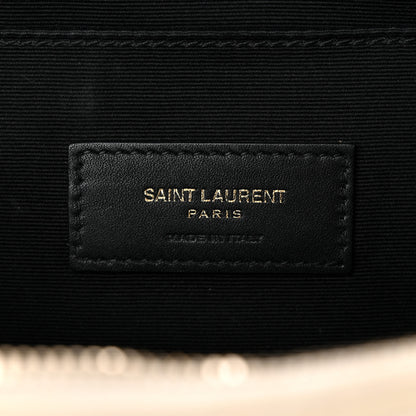 Saint Laurent Grain De Poudre Monogram Belt Bag Blanc Vintage 6 of 12