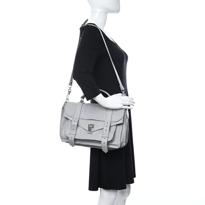 Proenza Schouler Lambskin Medium PS1 Satchel Dove Grey 2 of 10