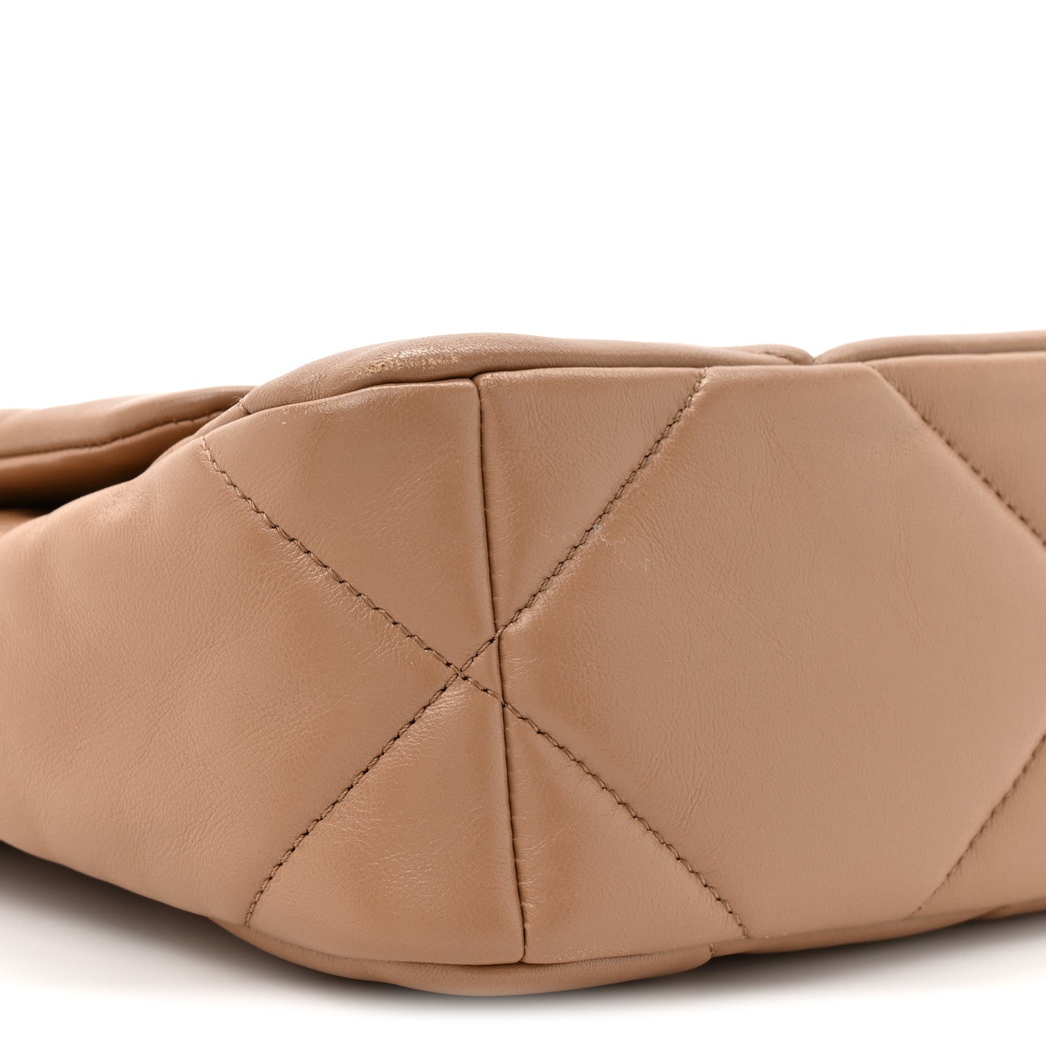 Chanel Lambskin Quilted Medium Chanel 19 Flap Beige 9 of 10