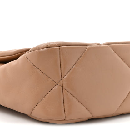 Chanel Lambskin Quilted Medium Chanel 19 Flap Beige 9 of 10