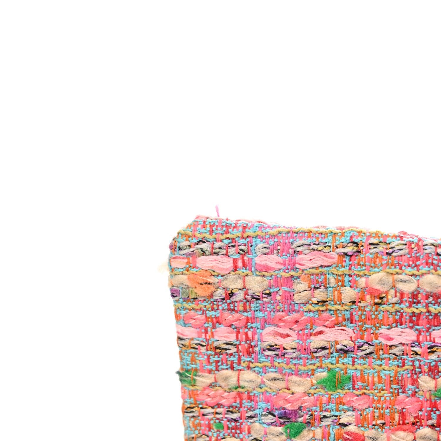 Chanel Tweed Quilted Medium Double Flap Multicolor 11 of 14