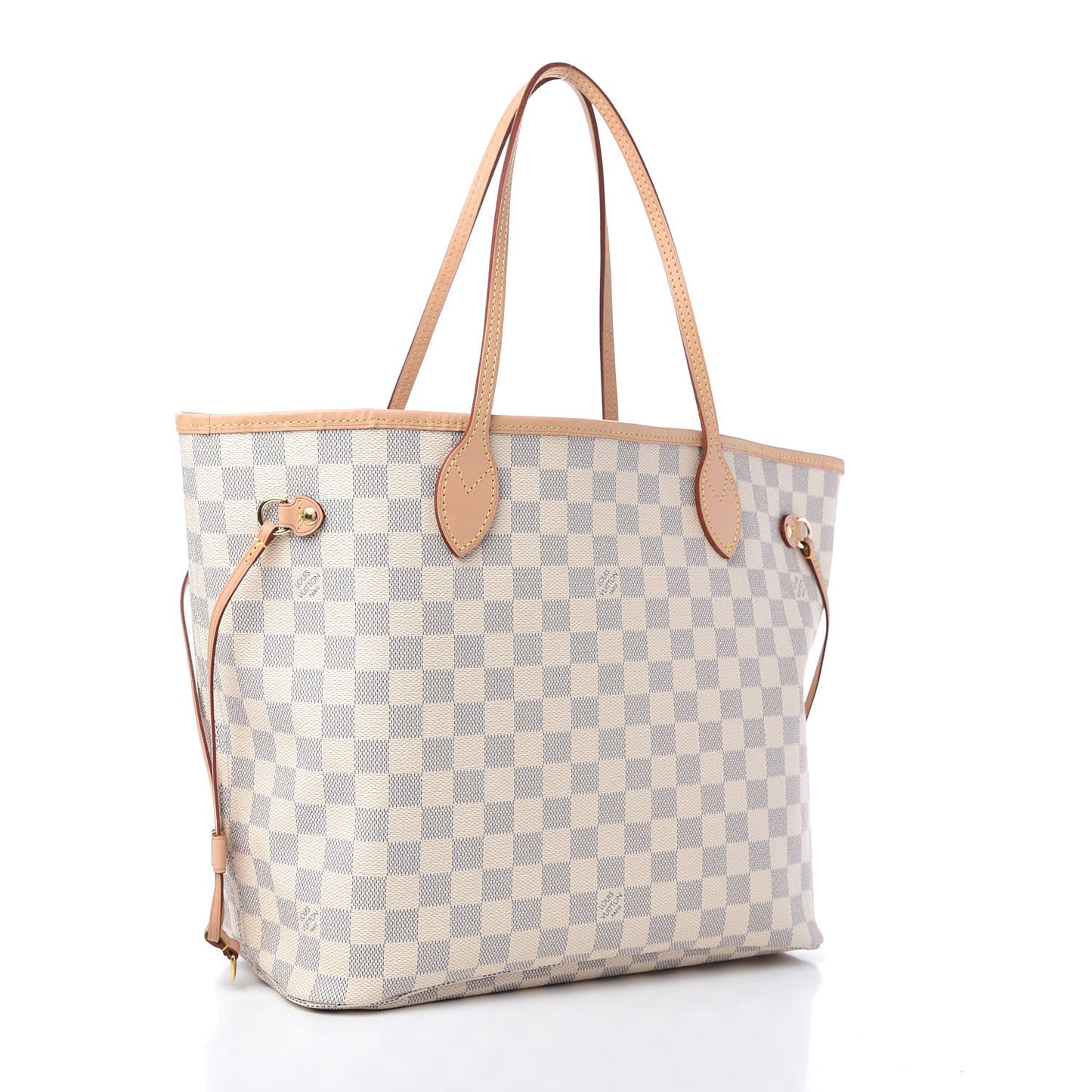 Damier Azur Neo Neverfull MM Rose Ballerine