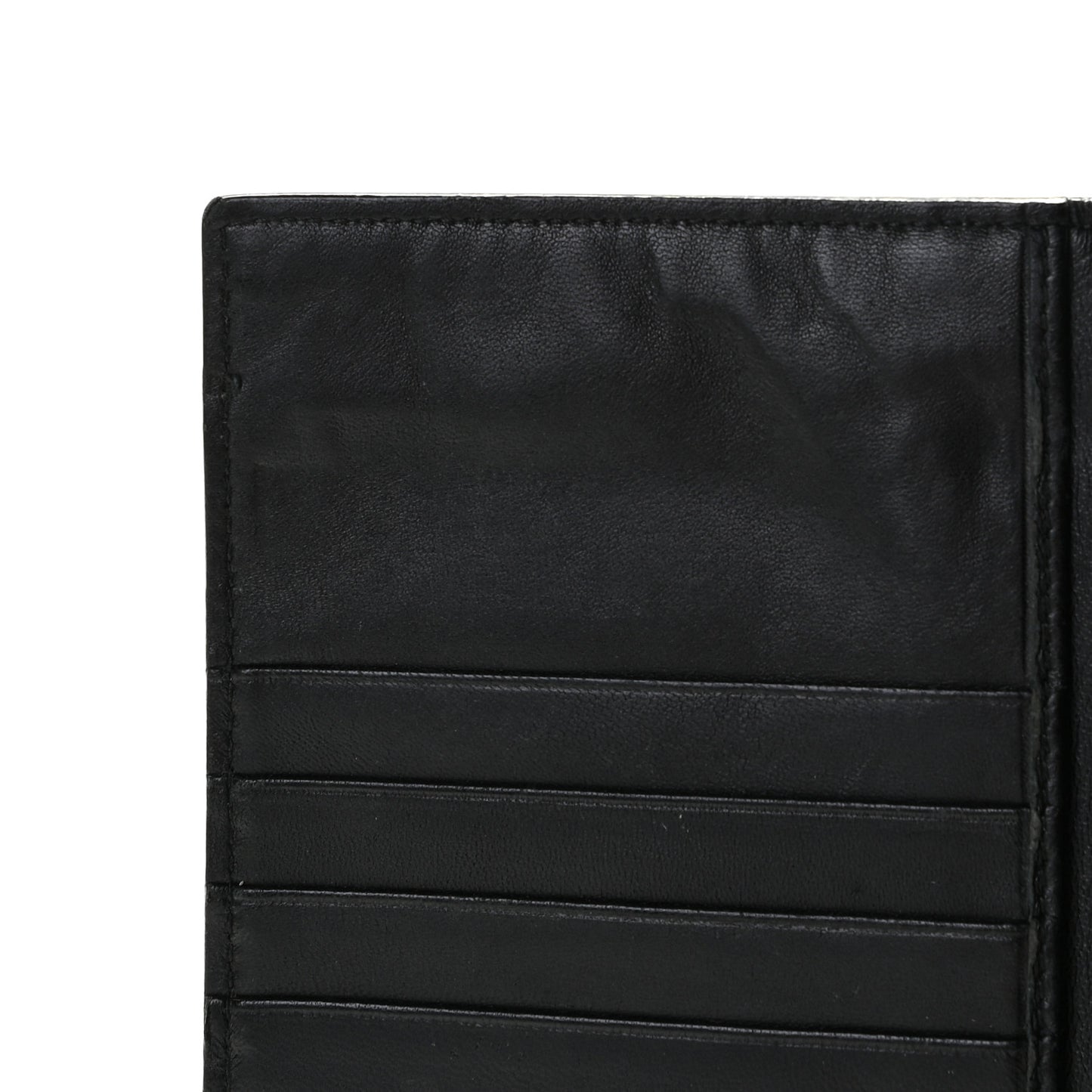 Nappa Intrecciato Long Bifold Wallet Black