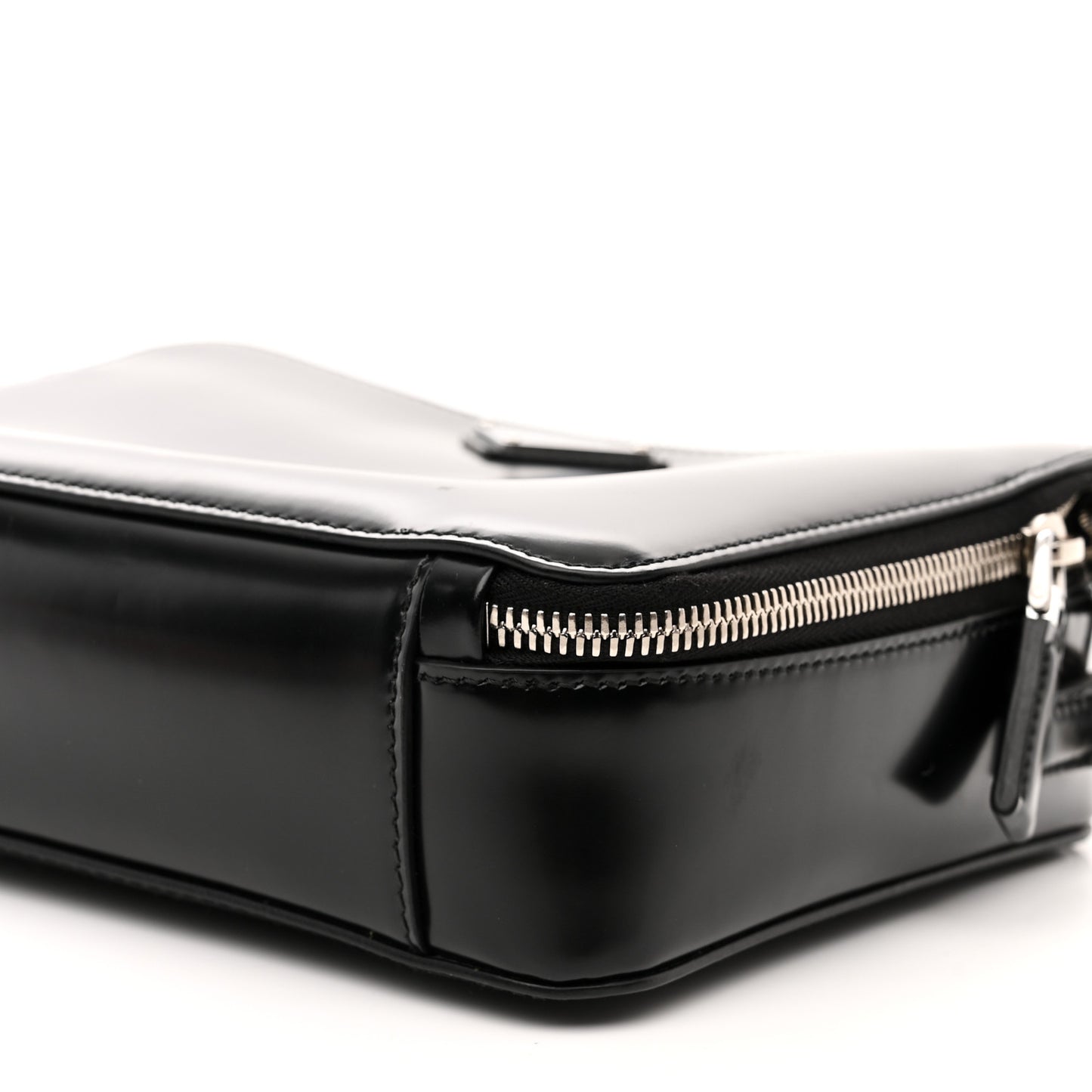 Spazzolato Medium Brique Crossbody Bag Black