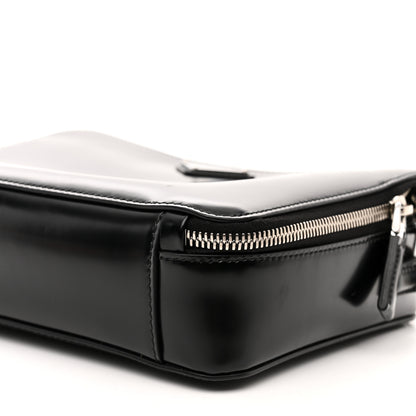 Prada Spazzolato Medium Brique Crossbody Bag Black 10 of 10
