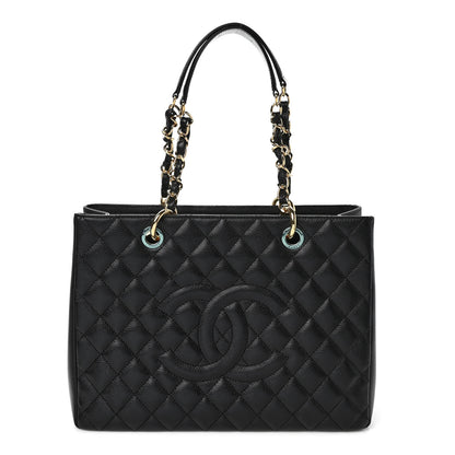 Chanel Caviar Quilted Grand Shopping Tote GST Black 1 of 7