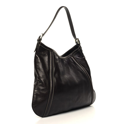 Gucci Calfskin Medium Britt Hobo Dark Brown 2 of 10