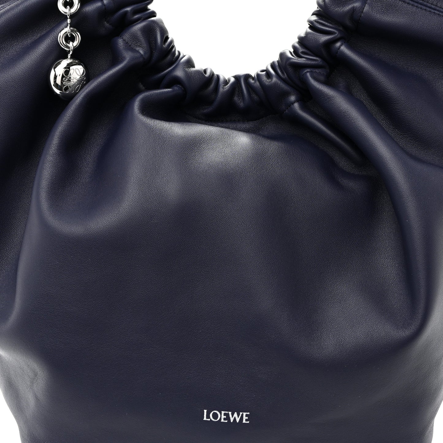 Nappa Small Squeeze Bag Abyss Blue