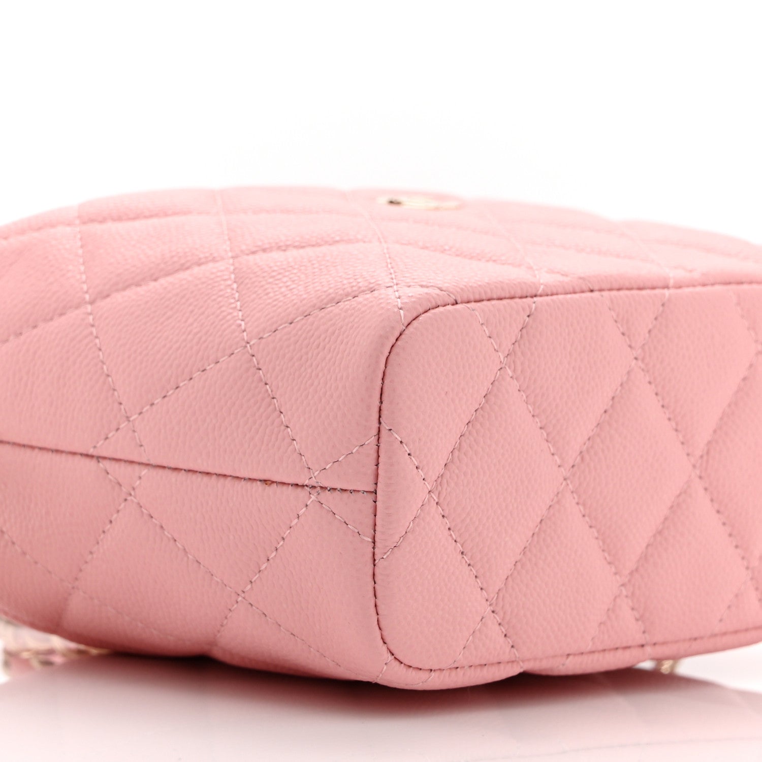 Chanel Caviar Quilted Hobo Clutch With Chain Pink 8 of 10