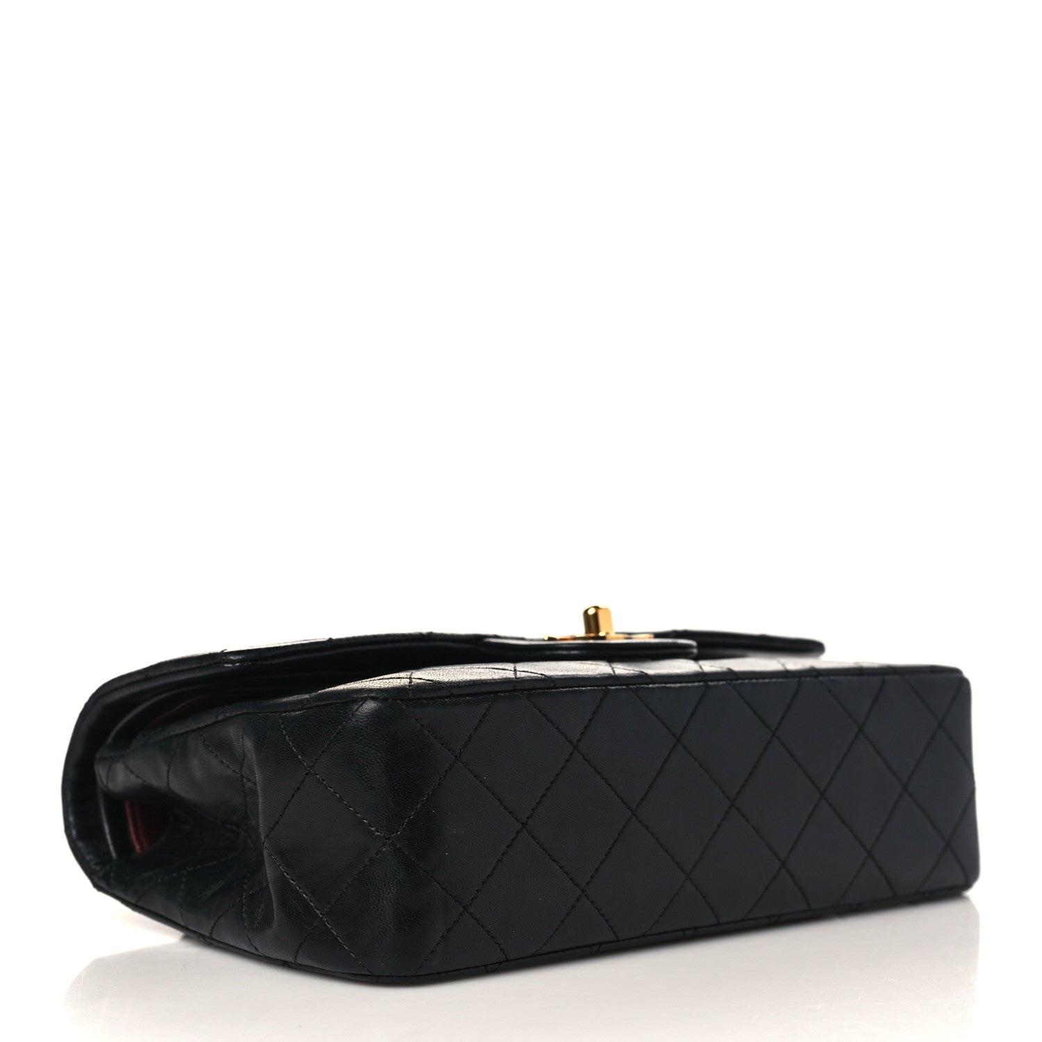 Chanel Lambskin Quilted Small Double Flap Black 3 of 8