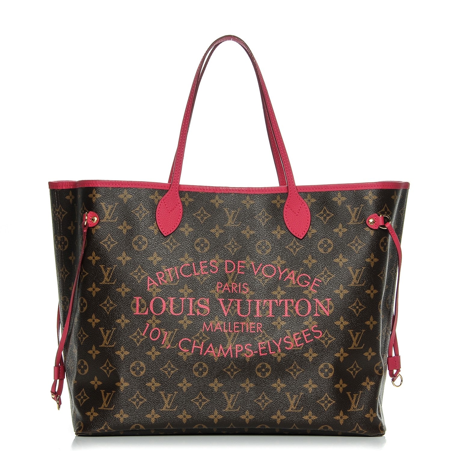 Louis Vuitton Monogram Articles de Voyage Ikat Neverfull GM Rose Indien 1 of 8