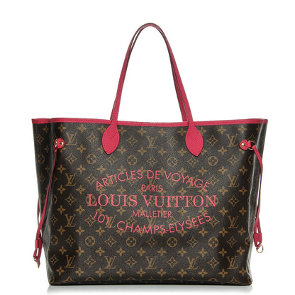 Louis Vuitton Monogram Articles de Voyage Ikat Neverfull GM Rose Indien 1 of 8