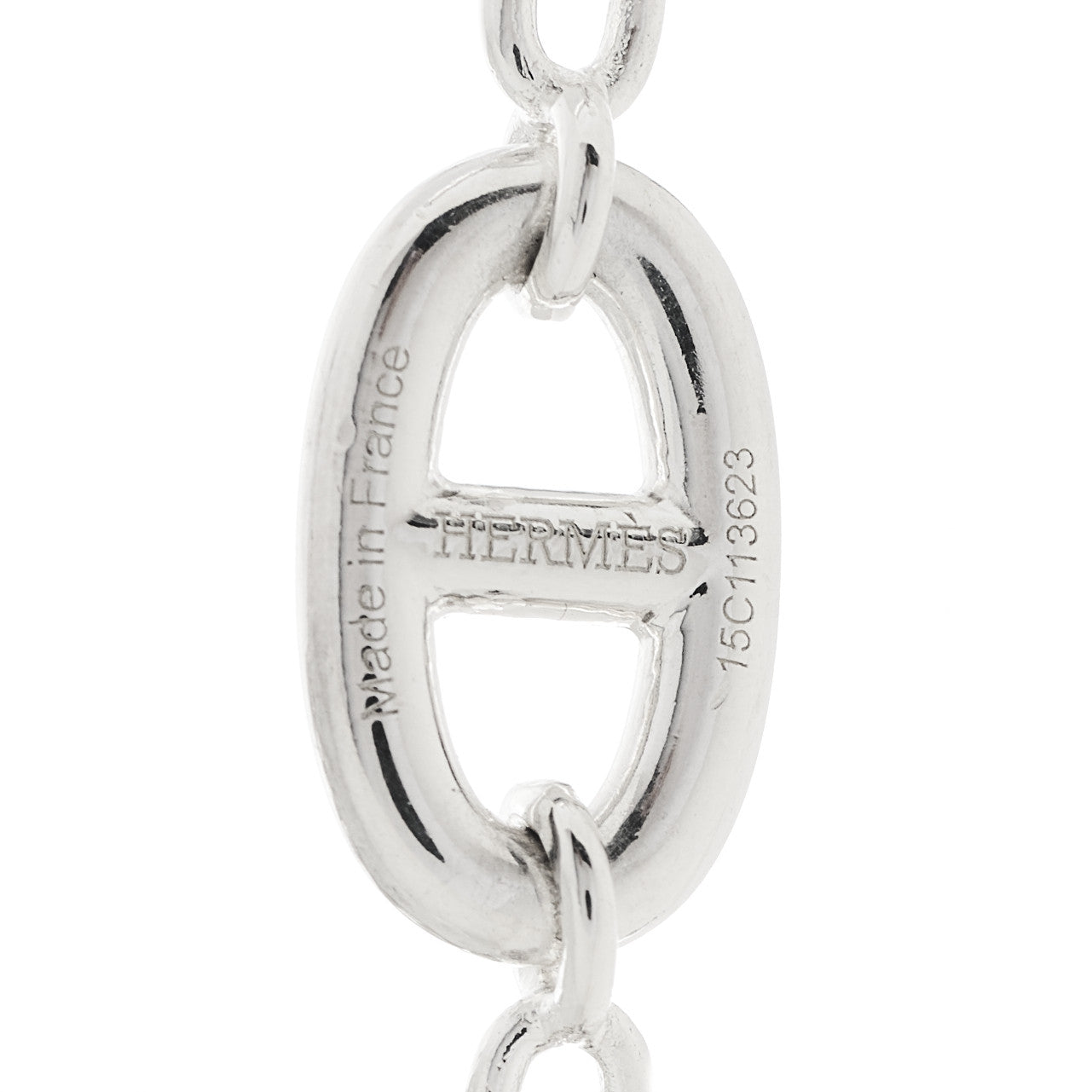 Hermes Sterling Silver Farandole Necklace 160 4 of 6