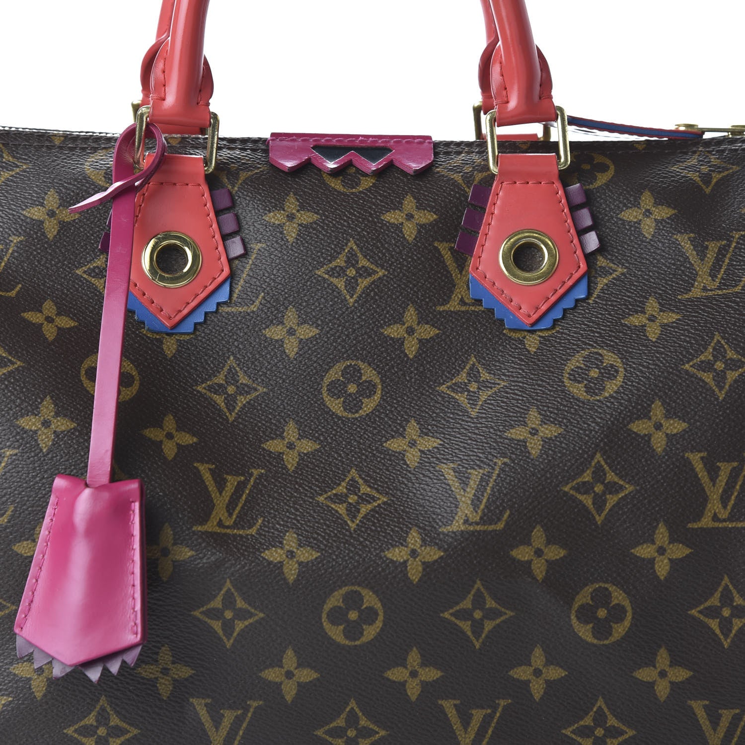 Louis Vuitton Monogram Totem Speedy 30 Flamingo 9 of 10