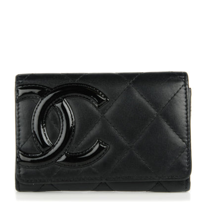 Chanel Calfskin Quilted Cambon Business Card Holder Black 1 of 8