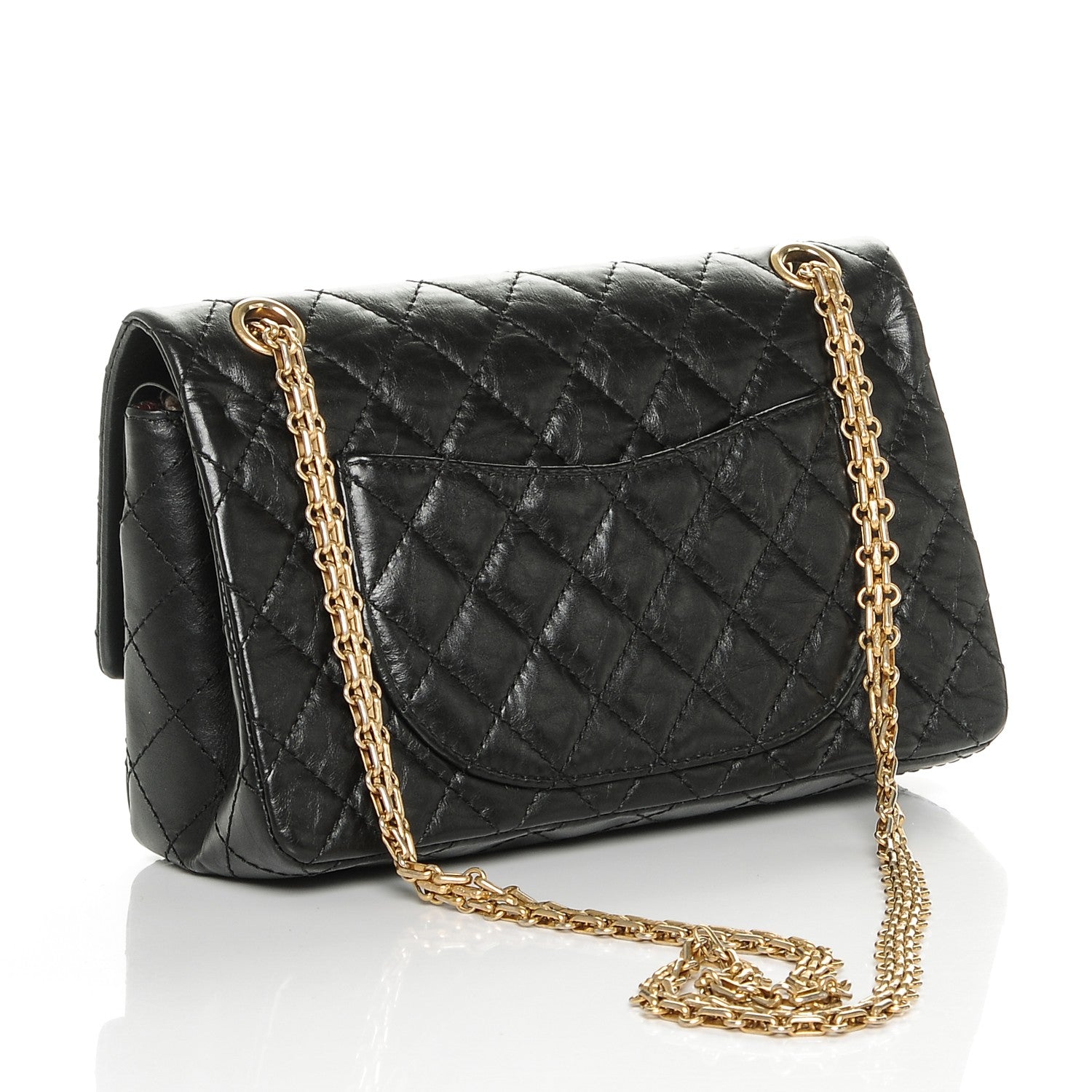 Chanel Aged Calfskin Quilted 2.55 Reissue 225 Flap Black 3 of 7