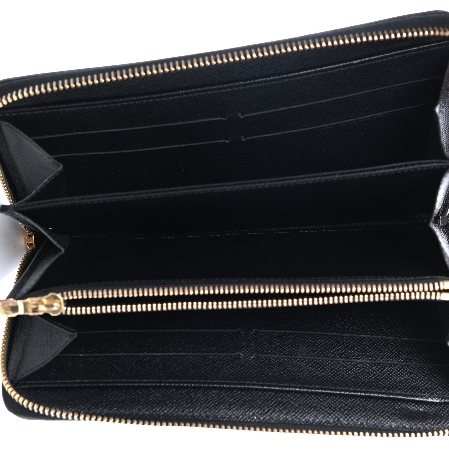 Louis Vuitton Calfskin Colored Monogram Zippy Wallet Blue Black 5 of 6